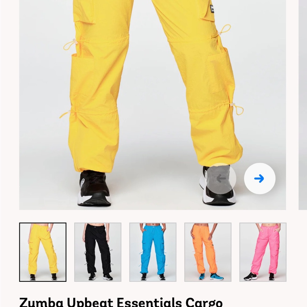 Zumba Fitness Vibrant Yellow Dance Pants - Picture 4 of 4